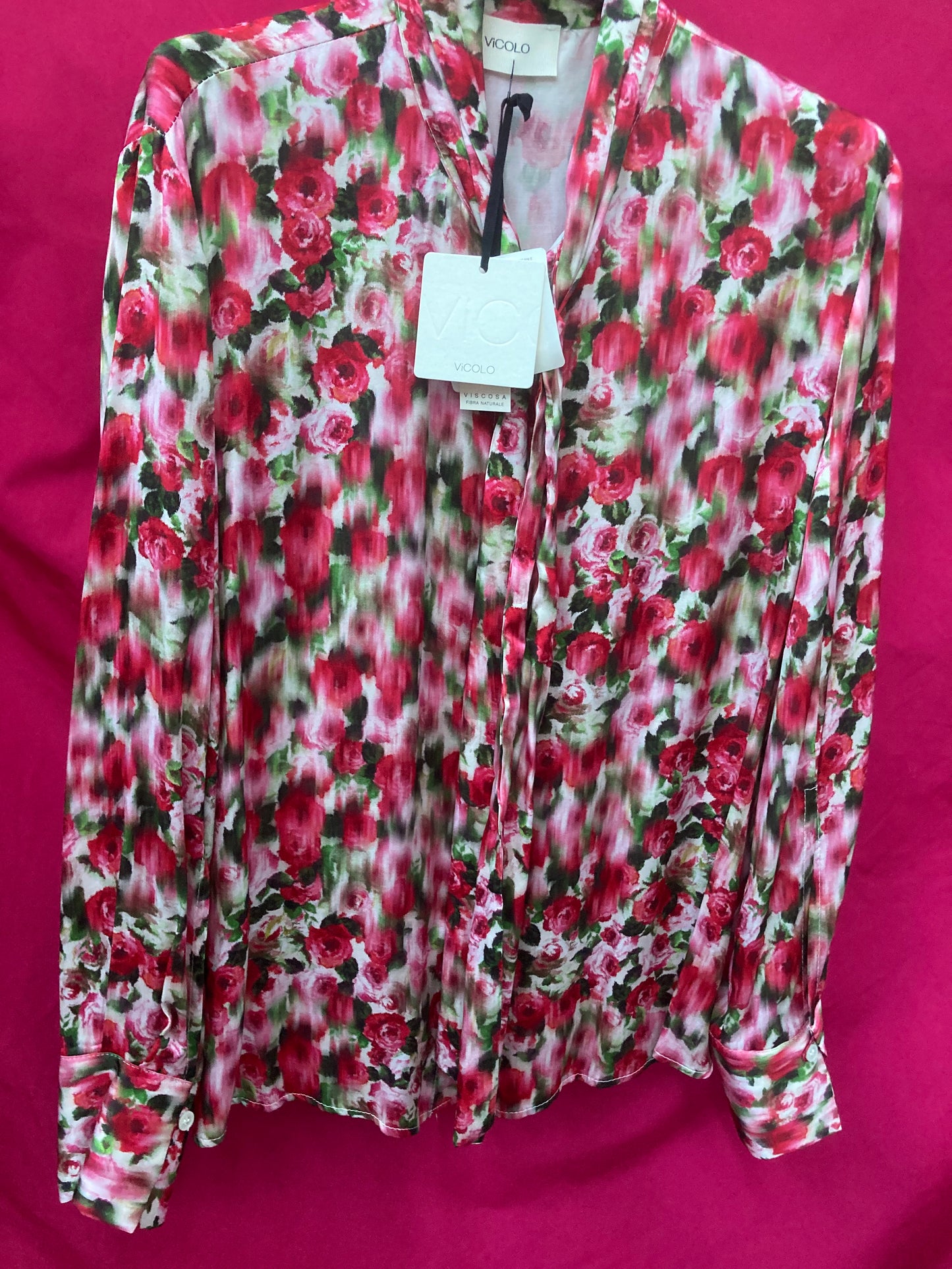 VICOLO CAMICIA DONNA FANTASIA - Mod. TB1128