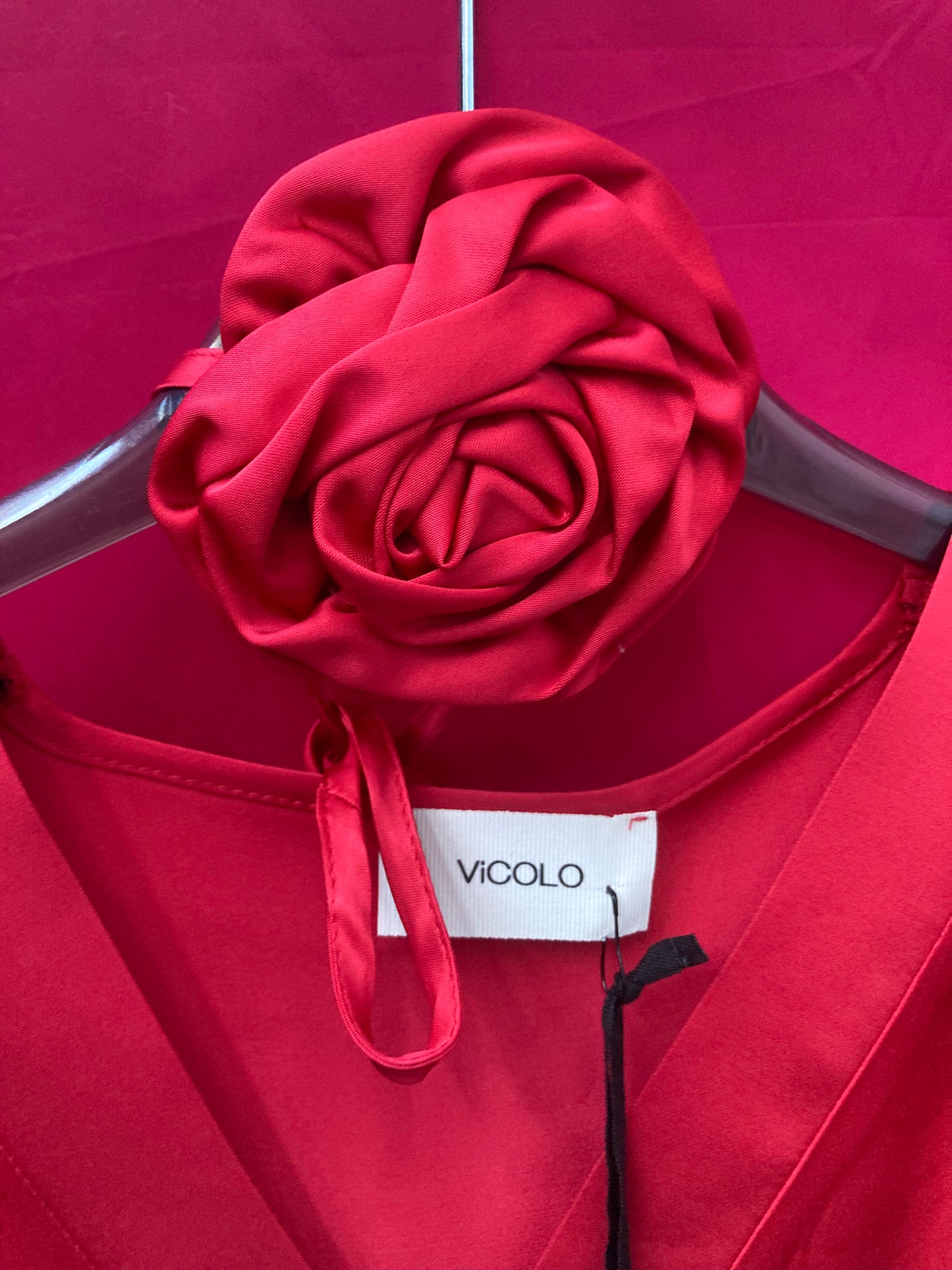 VICOLO CAMICIA DONNA ROSSA - Mod. TB0671