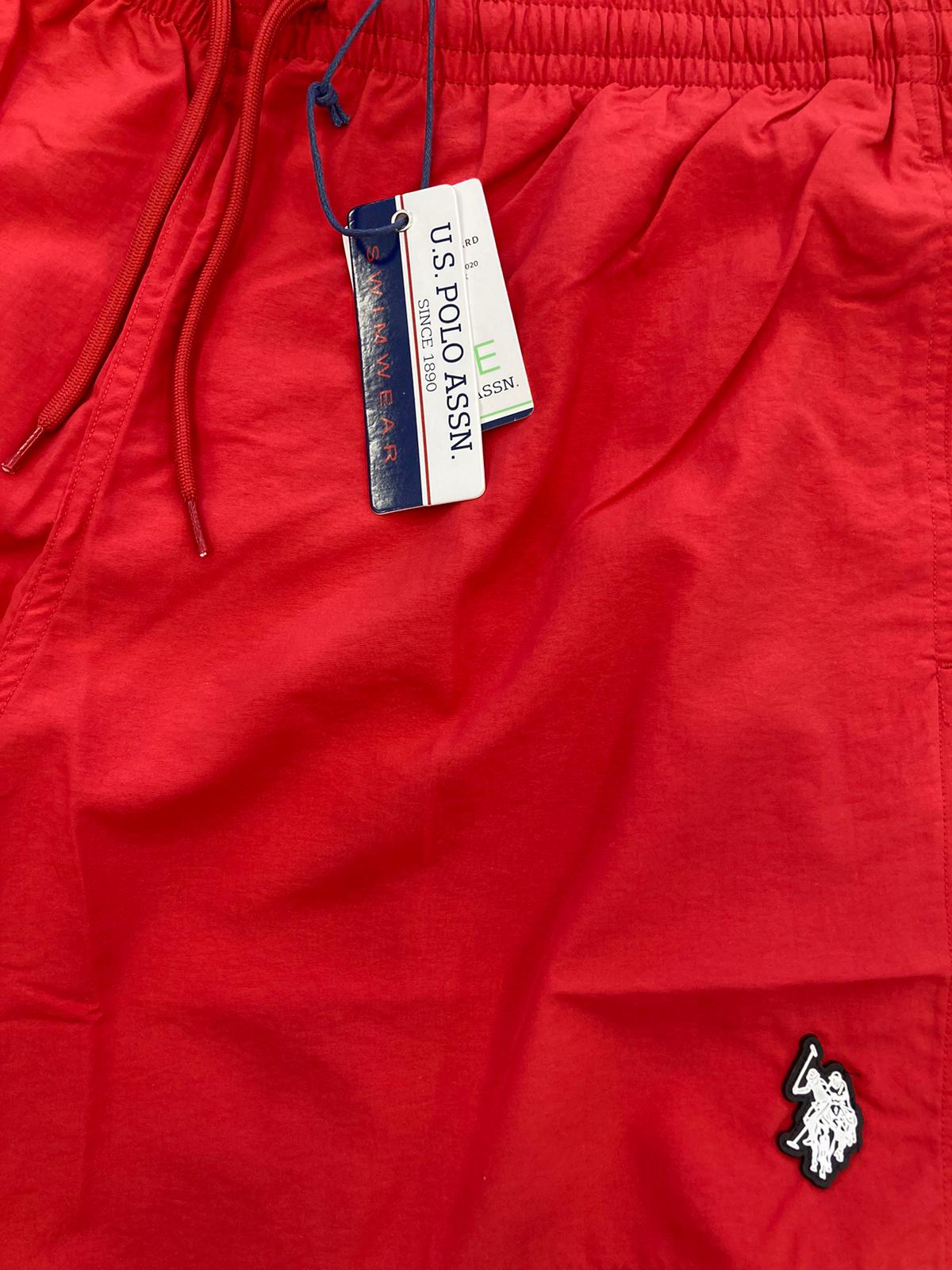 U.S. POLO ASSN. COSTUME UOMO PANTALONCINO ROSSO - Mod. US68128
