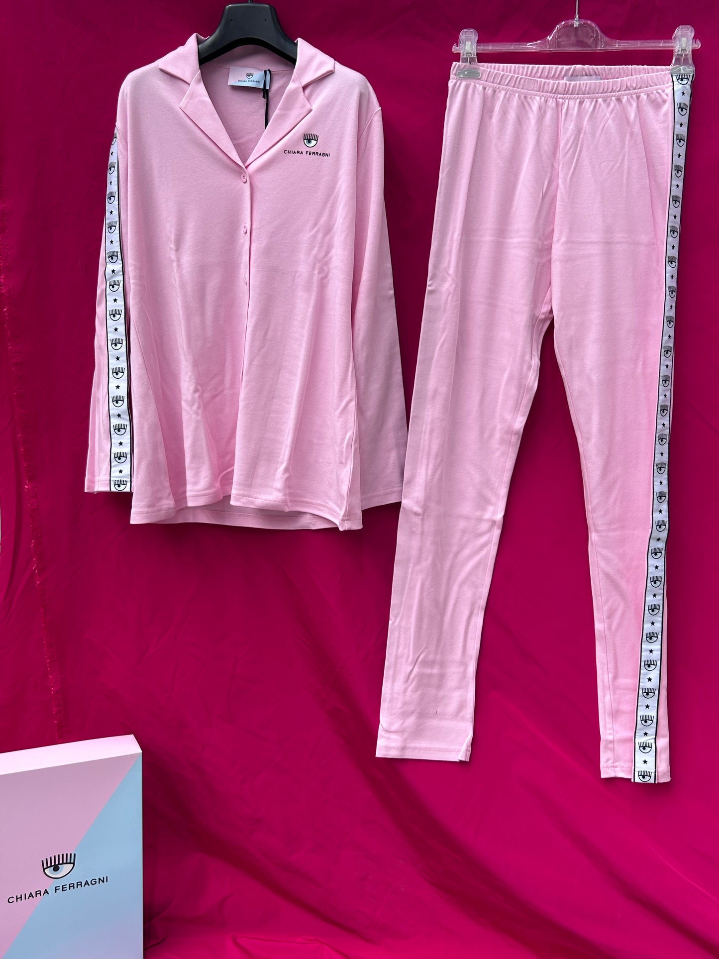 CHIARA FERRAGNI PIGIAMA LUNGO ROSA - Mod CFA5009