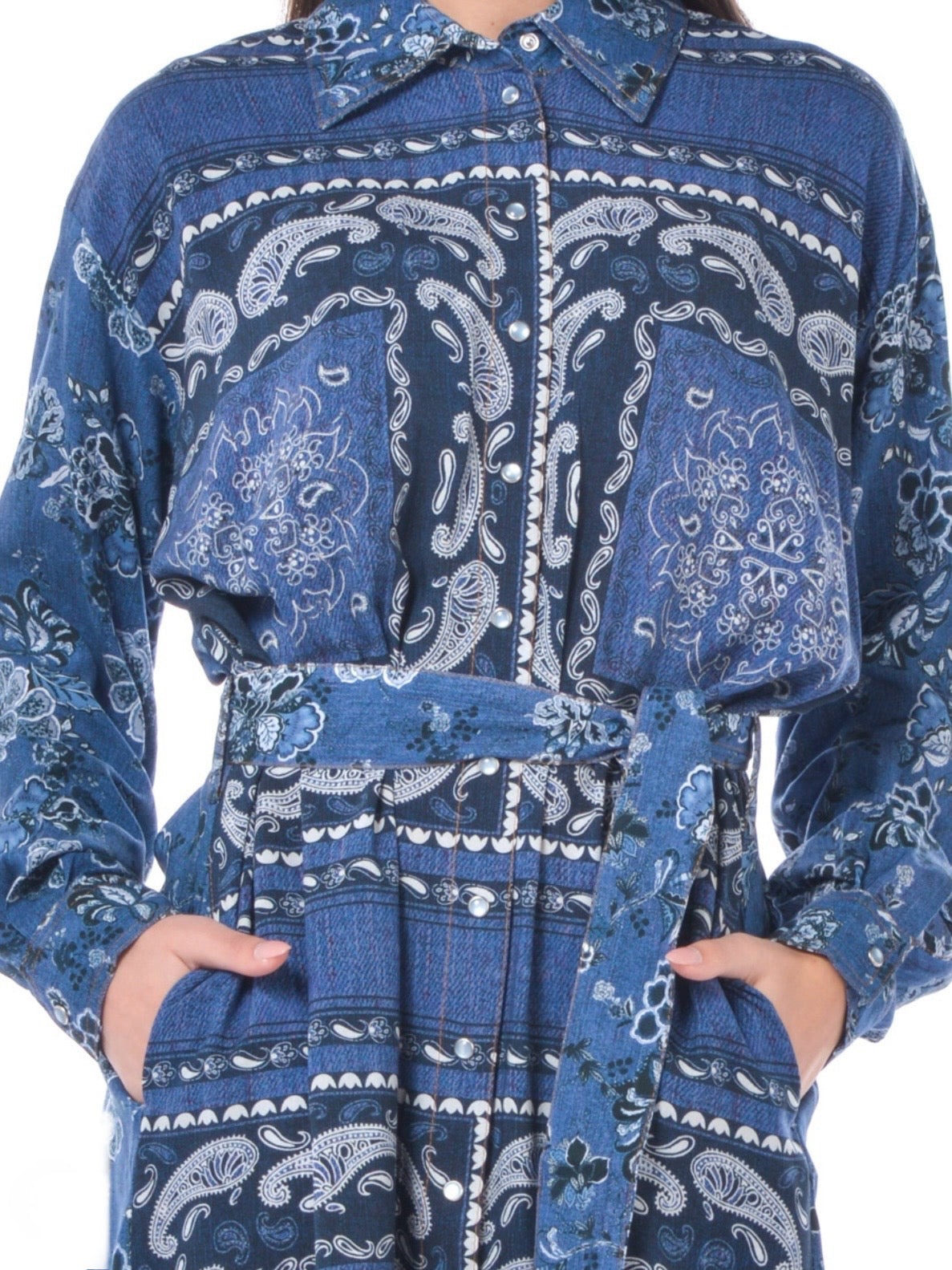 LIU-JO ABITO CAMICIA DONNA FANTASIA- Mod. UA2189