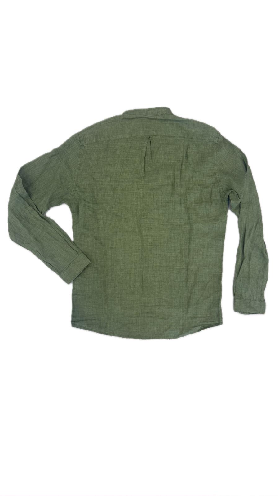PHILO TINTO CAMICIA UOMO VERDE PISTACCHIO - Mod. Linen Delave