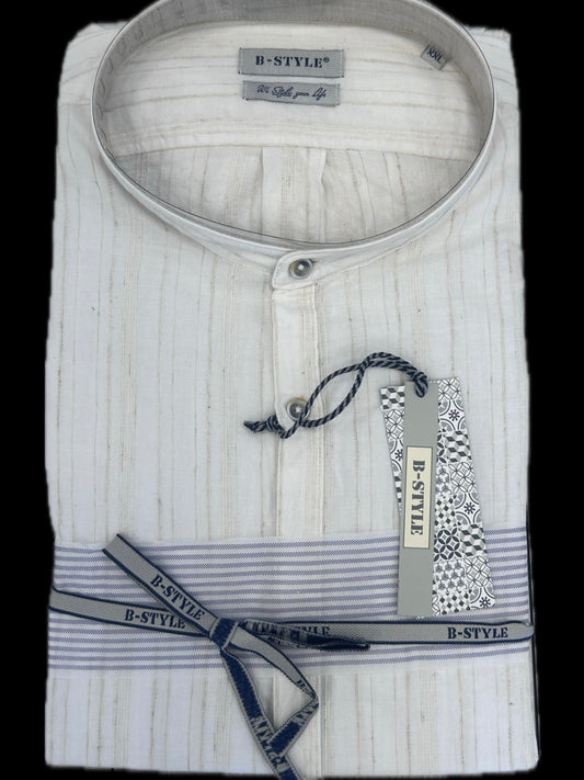 B-STYLE CAMICIA UOMO BIANCA - Mod. Lincot 308