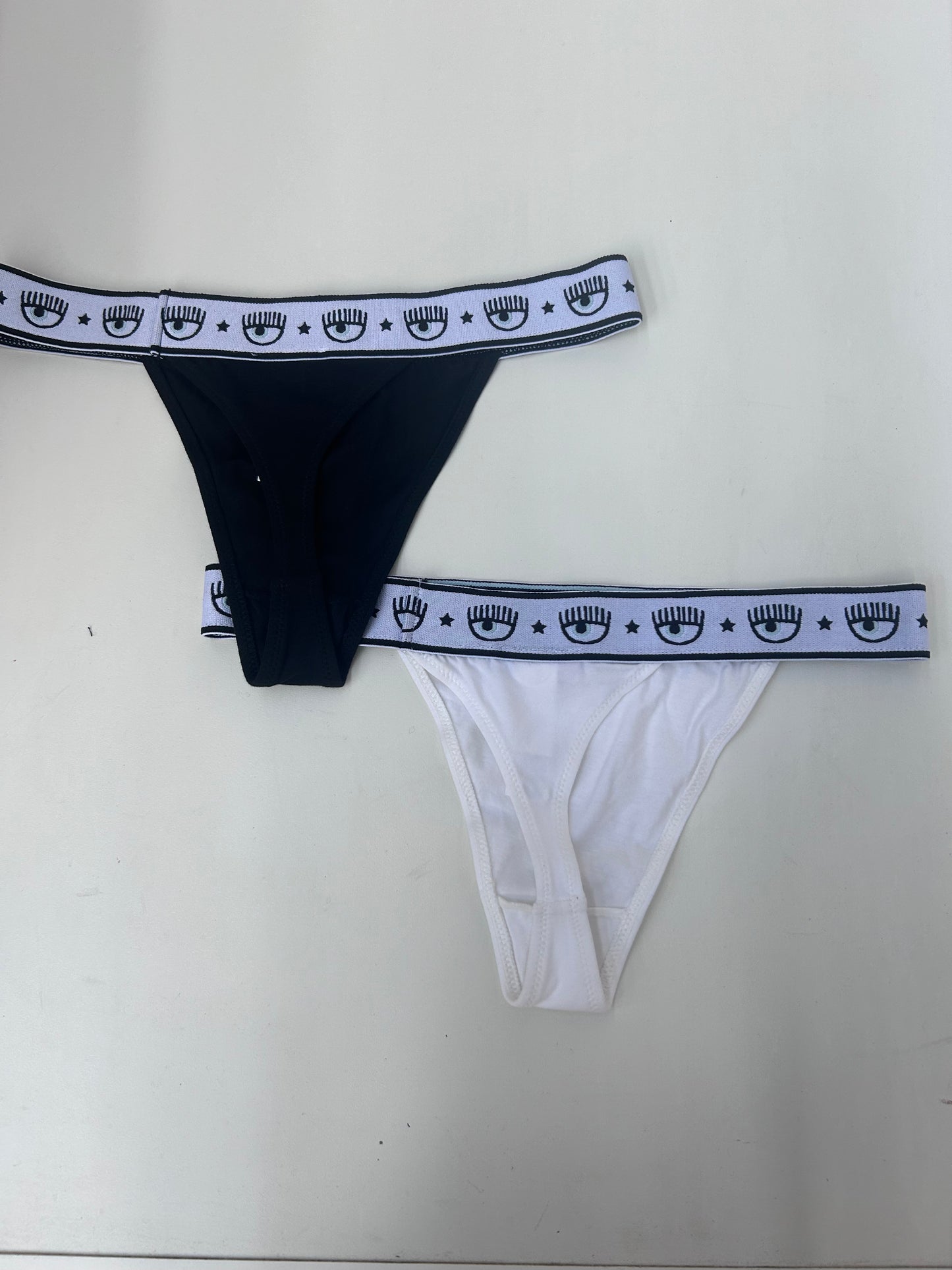 CHIARA FERRAGNI TANGA BI-PACK PANNA/NERO - Mod. V7A1303